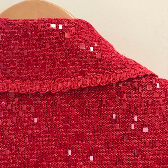 St John Evening Sequined Blazer Jacket 8 - Picture 7 of 7